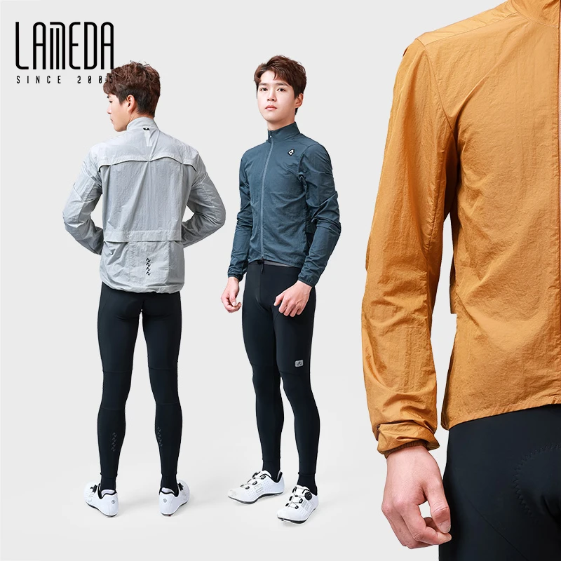 LAMEDA Cycling Jersey Men Spring Summer Windbreaker Thin Windproof Quick Drying MTB Road Bike Long Sleeves Sport Coat