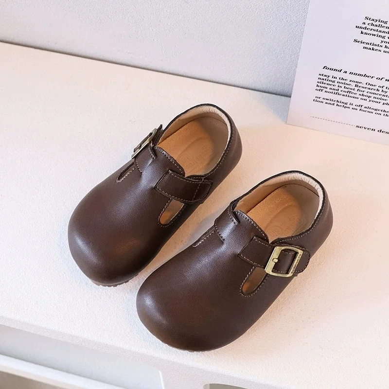 الشتاء طفل الفتيان حذاء كاجوال بطانة دافئة لينة الحبوب جلد البقر الأطفال أحذية قطنية مدرسة حفلة بنات مدرسة مساء حفلة #6