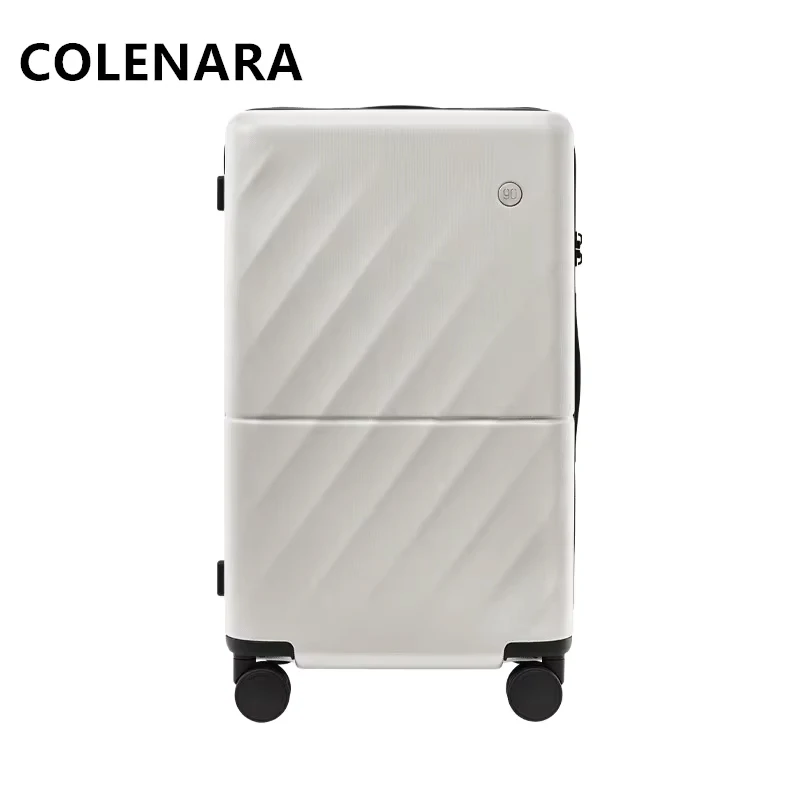 COLENARA Large Capacity Suitcase ABS+PC Boarding Box Men's Trolley Case 20