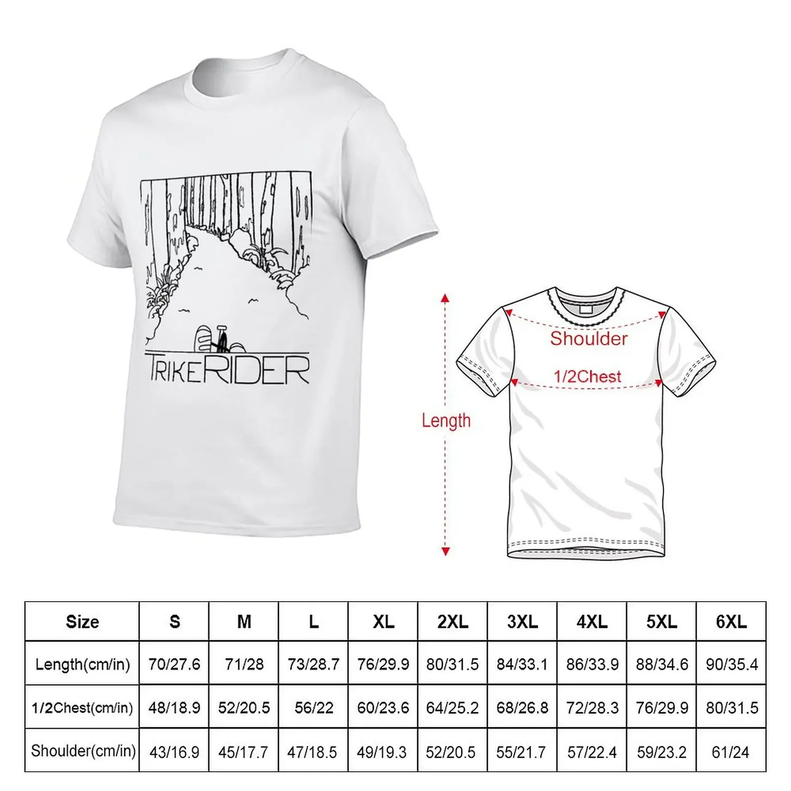 The Trike Rider View T-Shirt anime shirt luxury t-shirt slim fit t shirts for men