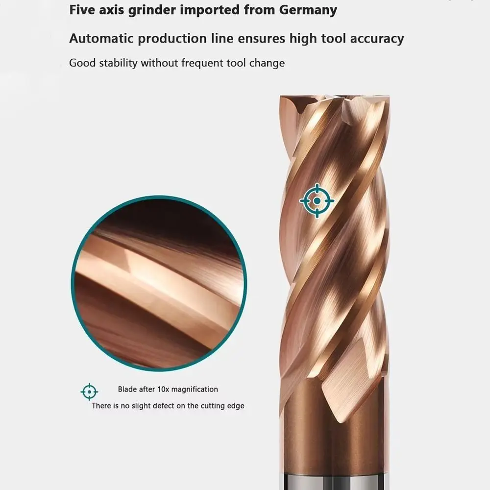 

Новая концевая фреза HRC55 с твердосплавными 4 фрезами, концевая фреза