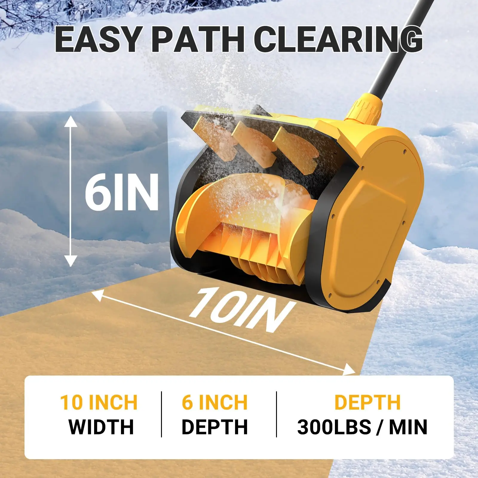 Power tools Electric Snow removal machine Snow blower sweeper outside Snow plow radio control machine for DeWalt 20v Battery