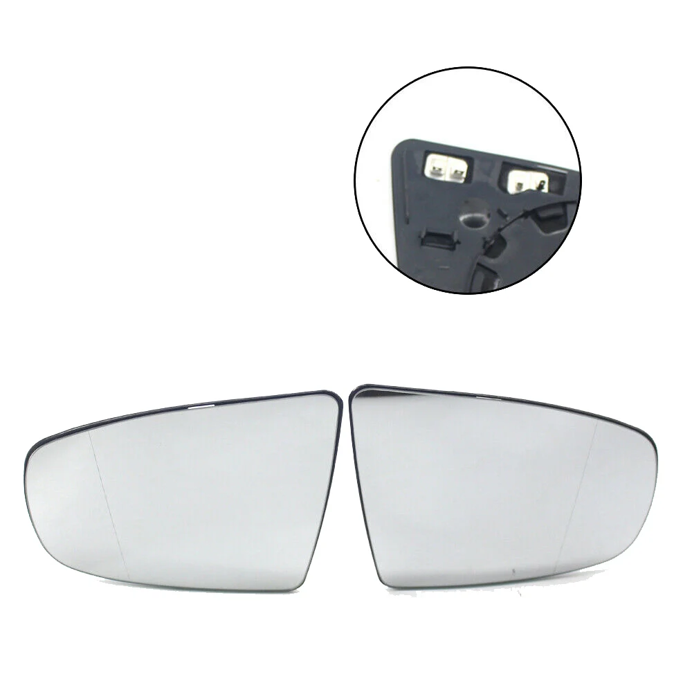 

1 Pair Car Rear View Mirror Side Door Mirror Glass Heated + Adjustment for-BMW X5 E70 X6 E71 E72 2007-2014 51167174981