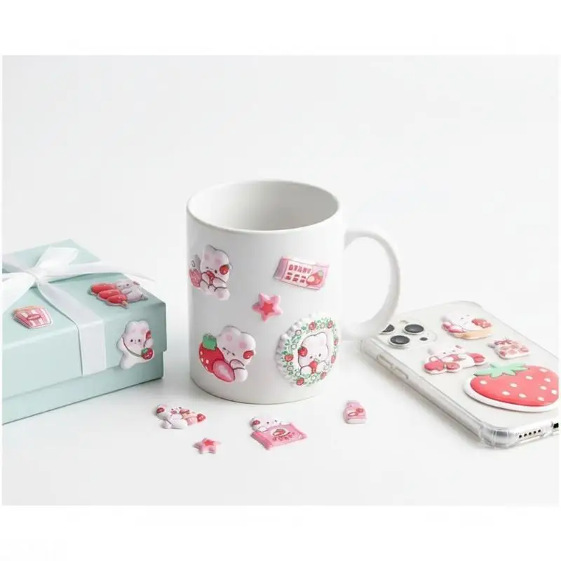 D08B Puffier Sticker for Kids 3D Design Sticker for Boys Girls, Reusable Tiny Sticker