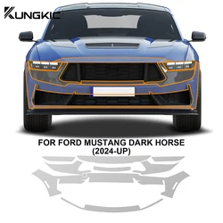 For Ford Mustang Dark Horse 2024 2025 Car Paint Protection Film Pre Cut TPU PPF Clear Film Body Sticker Bra Kit Styling Decor
