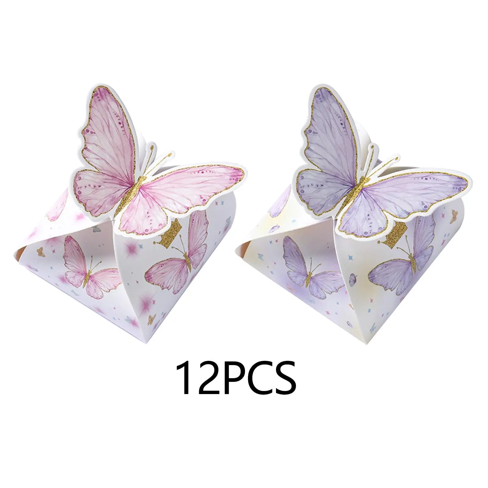 

12Pcs Butterfly Favor Boxes Wedding Stylish Chocolate Boxes Paper Candy Boxes for Parties Kitchen Baby Shower Restaurant Hotel