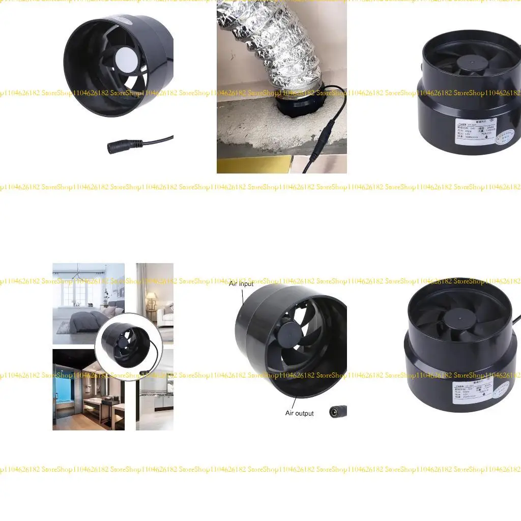 

Q2Q4 Marine Bilge Exhaust Fan Quiet Operation Inline Blower for Yachts Energy Saving