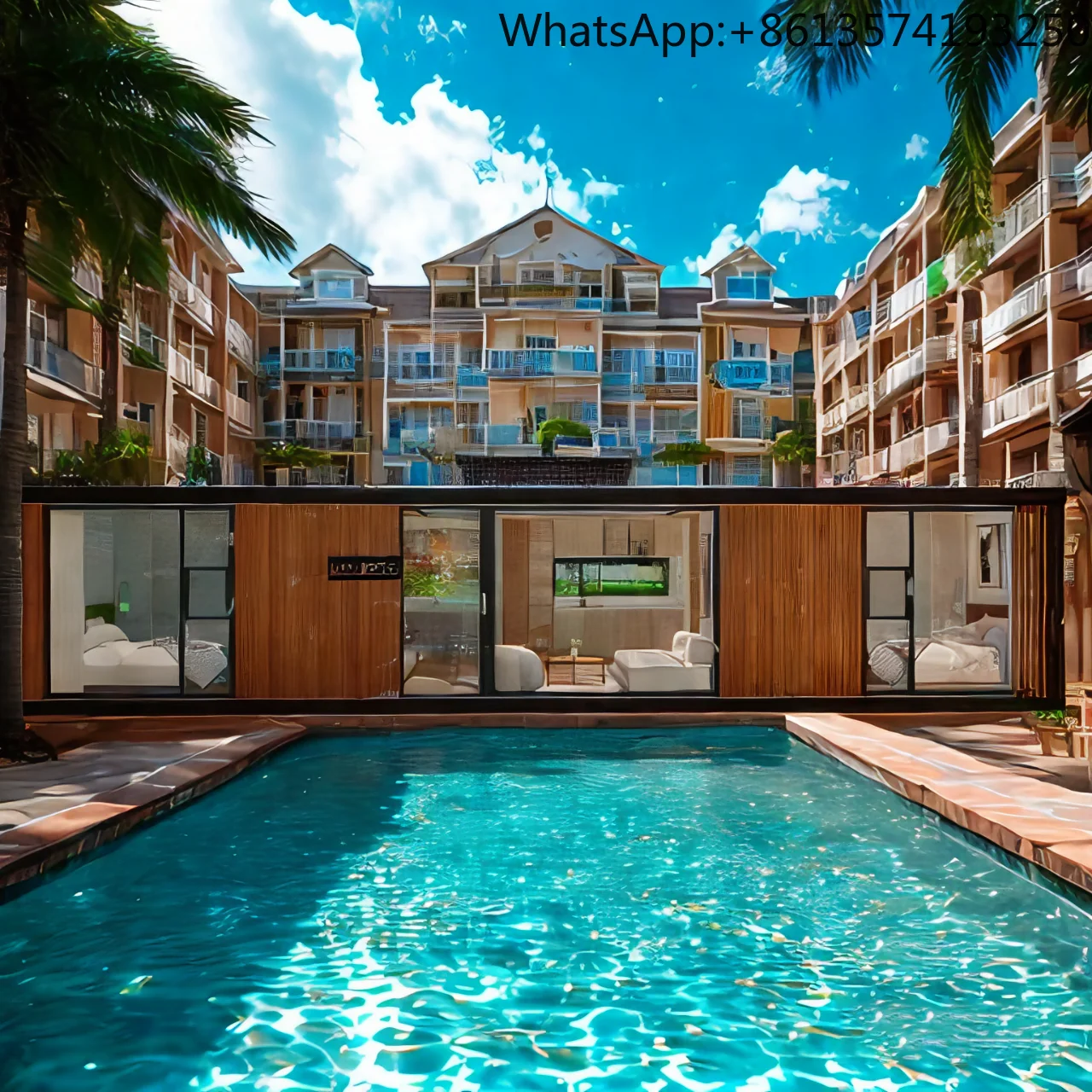 Casa Contenedor Móvil a Precio de Fábrica, 40 pies, Casas Prefabricadas Modulares, Casa Contenedor Pequeña Prefabricada, Lista para Ensamblar, Casa Portátil