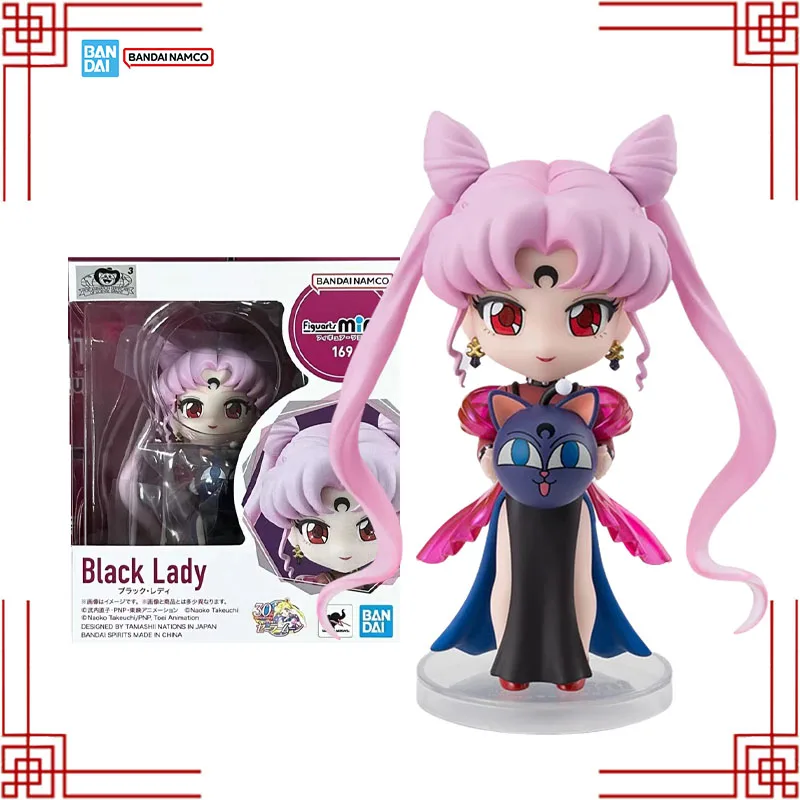 

Bandai Sailor Moon Model Kit Genuine Figuarts Mini 169 Black Lady Anime Girl Action Figure Collection Finished Model Toys Gifts