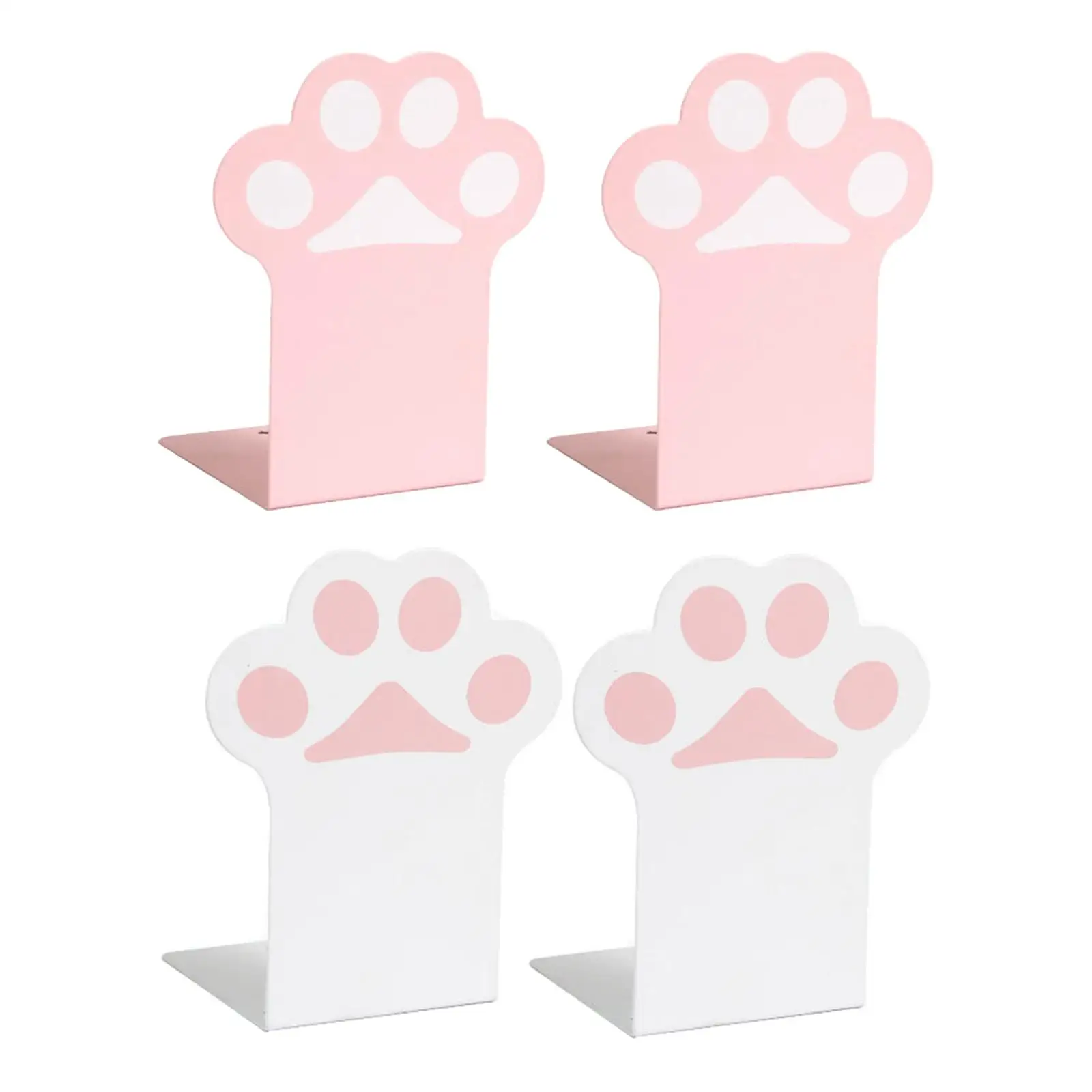 Cat Claw Bookends Book Stopper Support 1 Pair for Shelves Office Desk Study Room Kids Gift