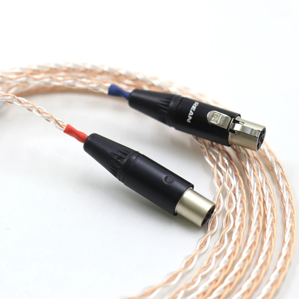 Haldane HIFI Single Crystal Copper Silver Mix Headphone Upgrade Cable For Audeze LCD-3 LCD-2 LCD-X LCD-XC LCD-4z LCD-MX4 LCD-GX