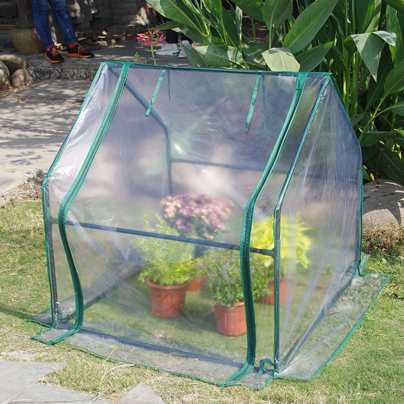Waterproof Coldproof Clear Pe Tarp Cover for Vegetable Garden Arch Shed Plant Protection High Light Transmittance Uv Resistant