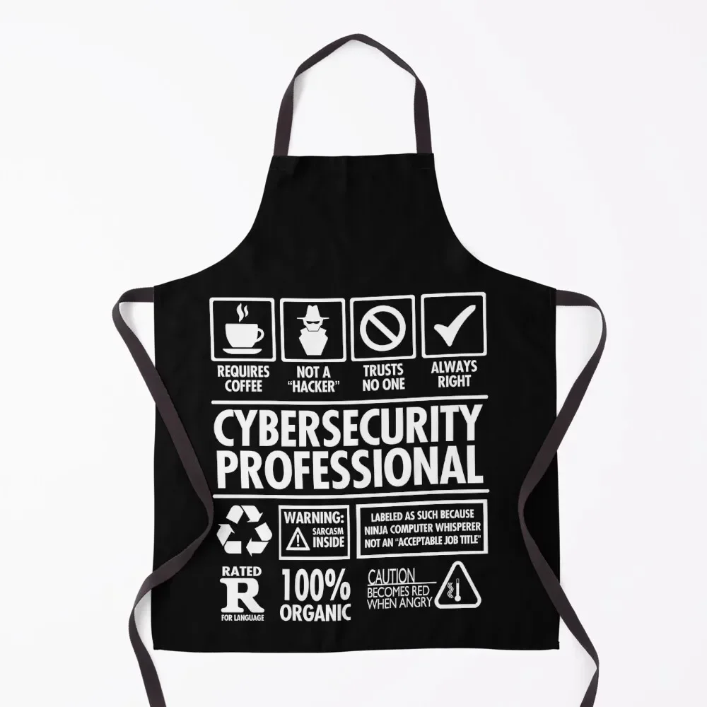 

Cybersecurity Not A Hacker Funny Apron Waterproof Kitchen For Women Kitchen Apras Man For Women Manicurists Apron
