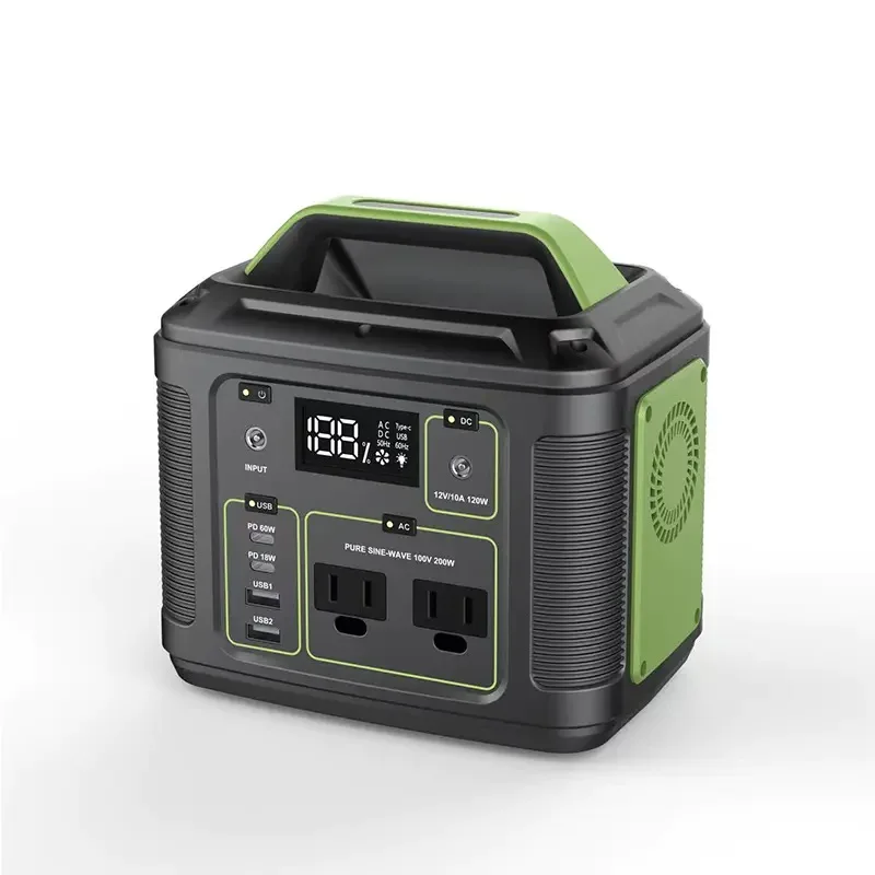 

Home Outdoor Camping Bank, 200W Cell, Inverter with UK Plug