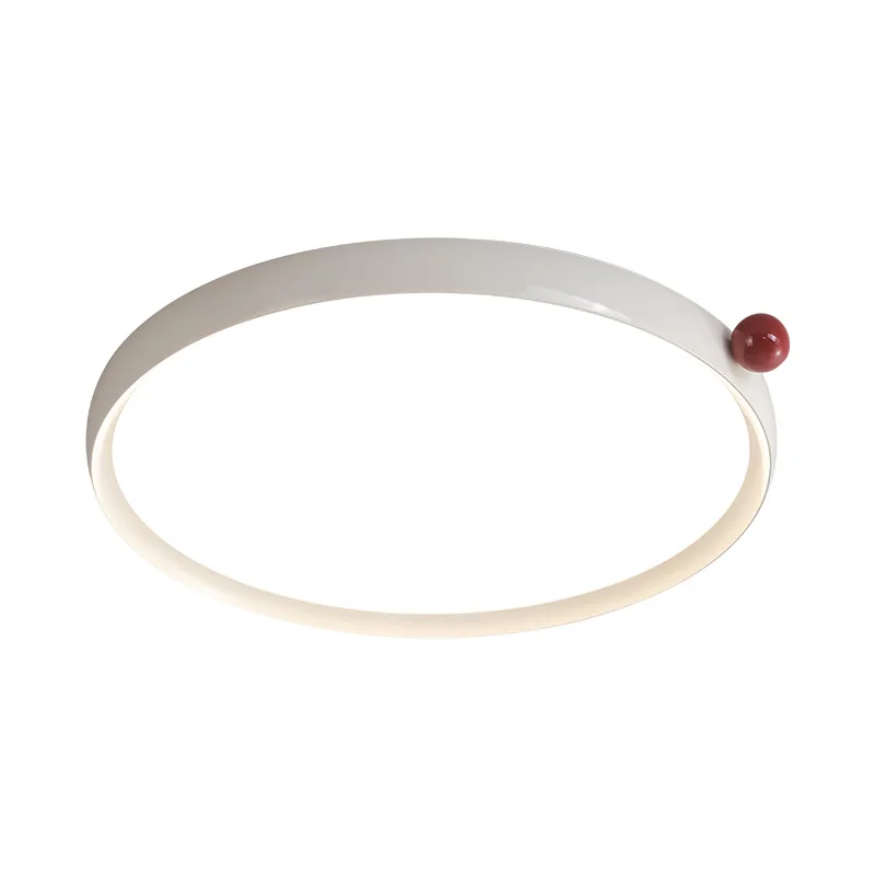 

Cream wind bedroom study ceiling light French medieval minimalist children's room eye protection milk bean lamp