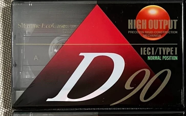 New and unopened blank tape for TDK D90
