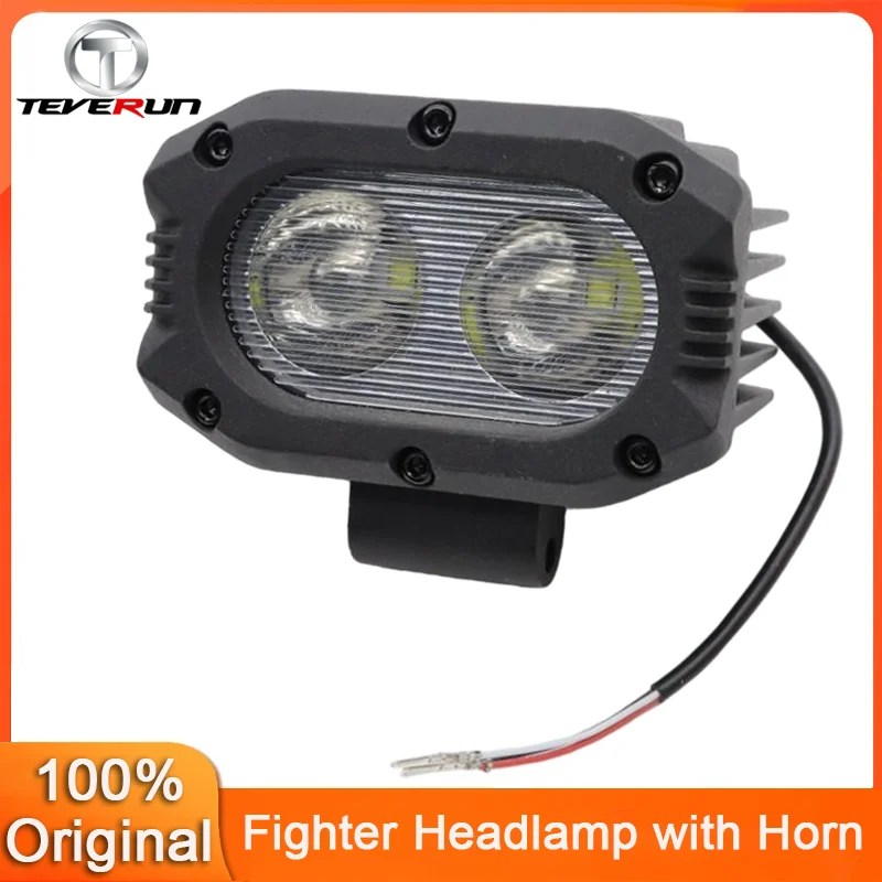 

Оригинальная фара с звуковым сигналом для Teverun Fighter 11/11 +/Supreme/7260R 60 В, фара для электрического скутера, передний фонарь, официальные детали