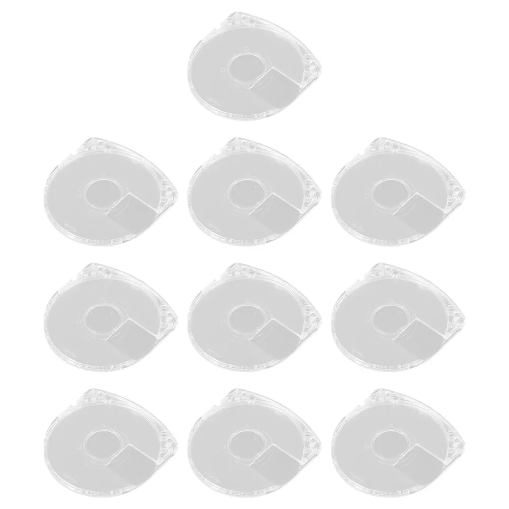 10Pcs Professional Grade Acrylic Game Disc Case Shell Visible Disc Storage Box Easy Access Protective Holder for Games
