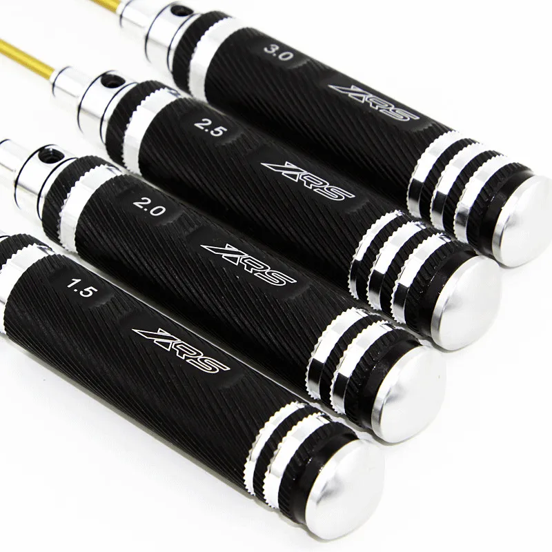 XRSRACING High Quality Model Repair Tool 1.5/2.0/2.5/3.0 Metric Titanium Plated Hard Allen Screwdriver RC parts