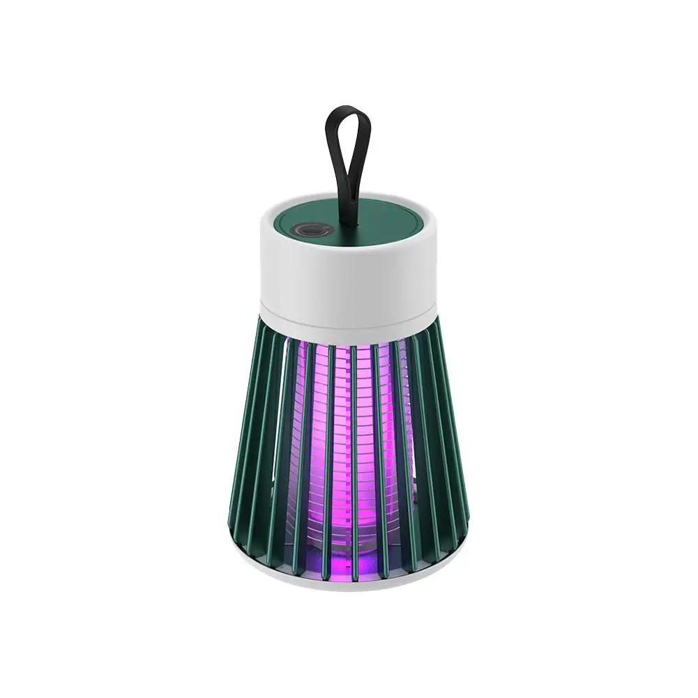 USB Carregamento Mosquito Killer Lamp, Camping Iluminação, Lâmpada de cor LED, 2 assassino elétrico, Bug Zapper, Inseto, C4F6