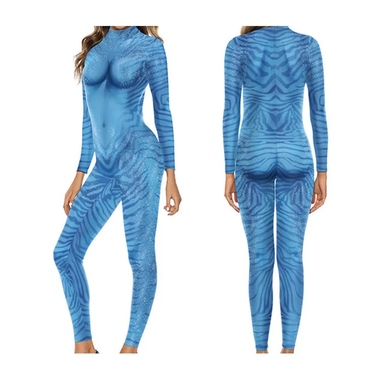 

Animation Movie Avatar 3D Digital Printing Men and Women Cosplay Slim Onesie Role Performance Clothes Stage Performance Clothes