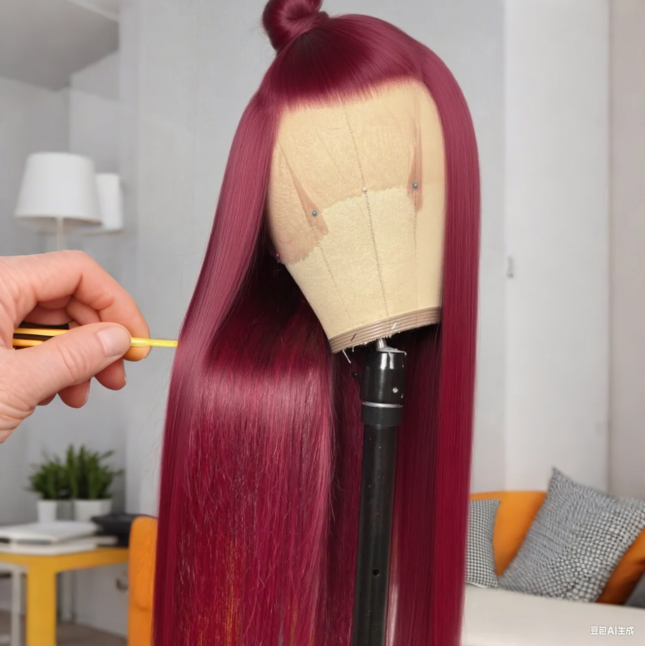 بورجوندي مستقيم الشعر الطويل 13x6 Hd الدانتيل الشفاف أمامي خصلات الشعر المستعار الإنسان 200 الكثافة 99J العظام الحمراء مستقيم الدانتيل شعر مستعار أمامي