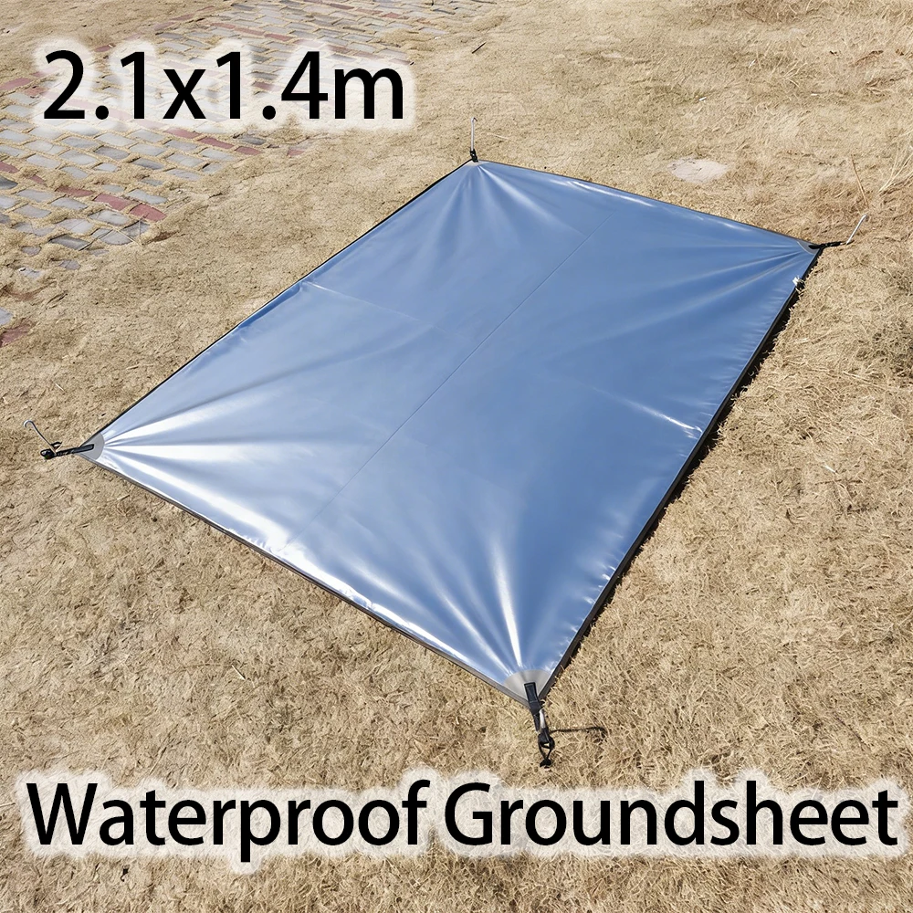 Zelt-Bodenplatte, 2 x 4, wasserdicht, für Outdoor, Camping, Picknick, Bodenplatte, leichtes Zelt, Fußabdruck, tragbar, für 2-Personen-Zelt