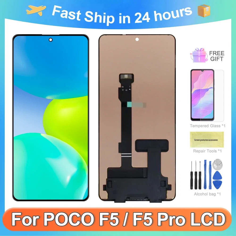 

For Xiaomi 6.67 Poco F5 For ‎Poco F5 23049PCD8G 23049PCD8I LCD Display Touch Screen Digitizer Assembly Replacement