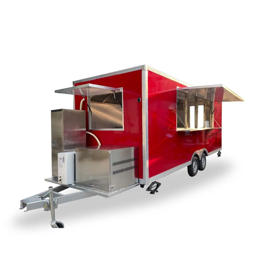 2023 Custom Best-selling Outdoor Franchised Dining Car Mobile Fast Food Trailers Fruit And Vegetable Food Trucks Chinese