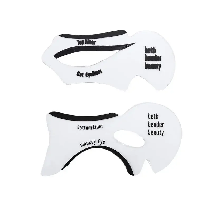2pcs-Eyeliner Modell karte Cat Eyeliner Smokey Eye Template Shaper Modell Mode Eyeliner Kartens chablone