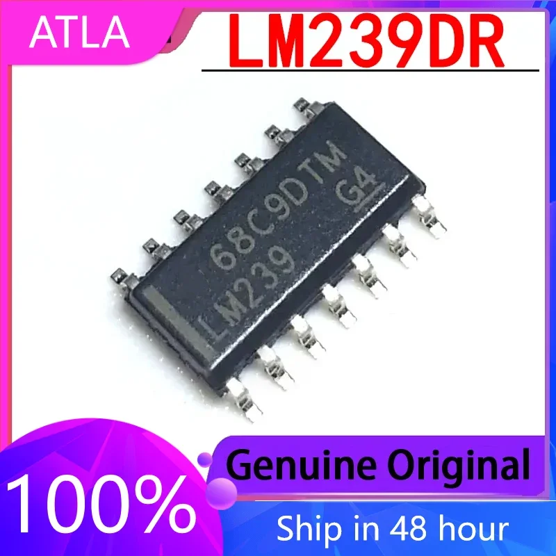 10PCS Brand New Original LM239DR Screen Printed LM239 Package SOP-14 Four Way Differential Comparator Genuine