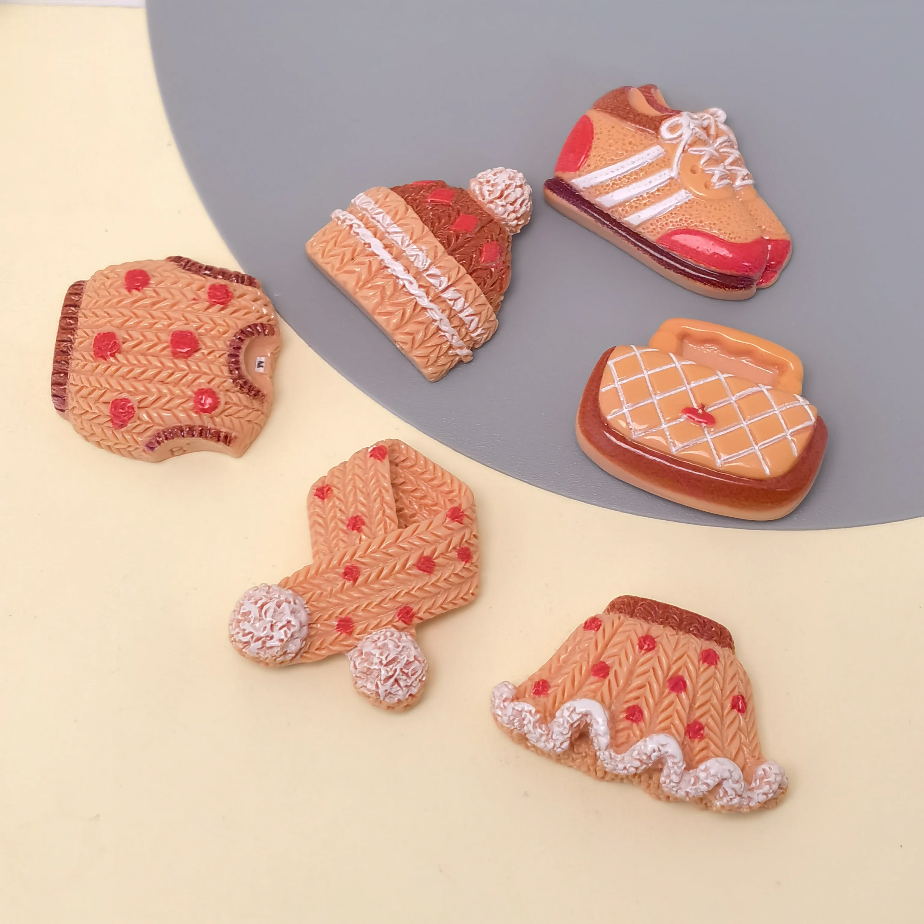 الراتنج قبعة تنورة وشاح سترة الأحذية كابوشون مسطح لتقوم بها بنفسك دمية هيرباند سجل القصاصات الملابس إكسسوارات أحذية #3