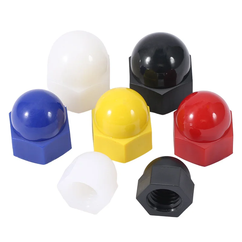 

Plastic Hex Acorn Nut Cap M3 M4 M5 M6 M8 M10 M12M14M16M18M20 Metric Decorative Cover Dome Nuts Nylon White/Black/Yellow/Blue/Red