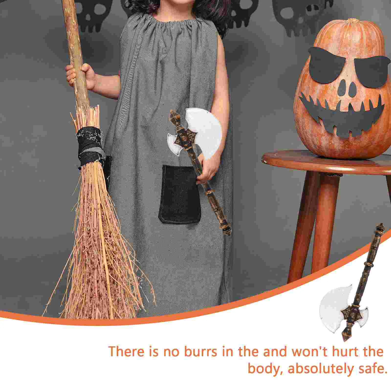Axe Stage Opening Props Scary Cosplay Plastic Halloween Costume Hand Kids Toy Child