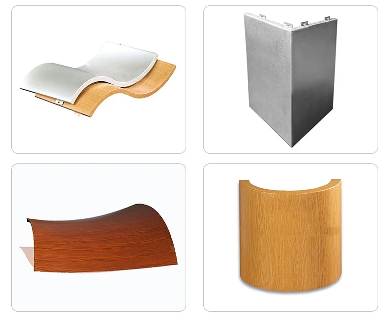 التخصيص حار بيع للماء الألومنيوم القشرة غير النظامية منحني الملف الشخصي الستار لوحة الحائط #3