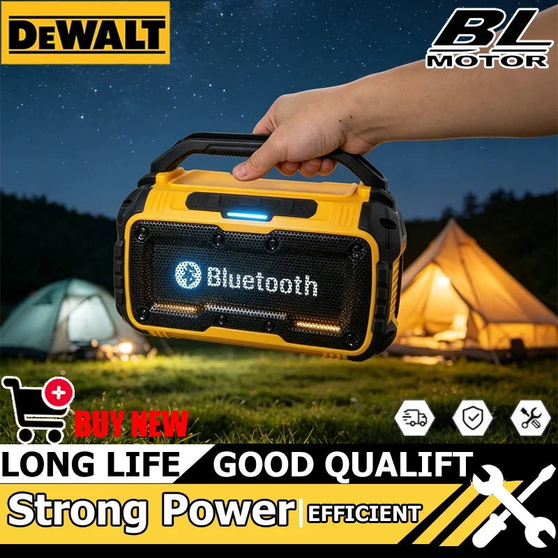 

Dewalt Portable Speaker Wireless Bluetooth-compatible Subwoofer Outdoor Construction Site Electric Waterproof Loudspeaker Stereo