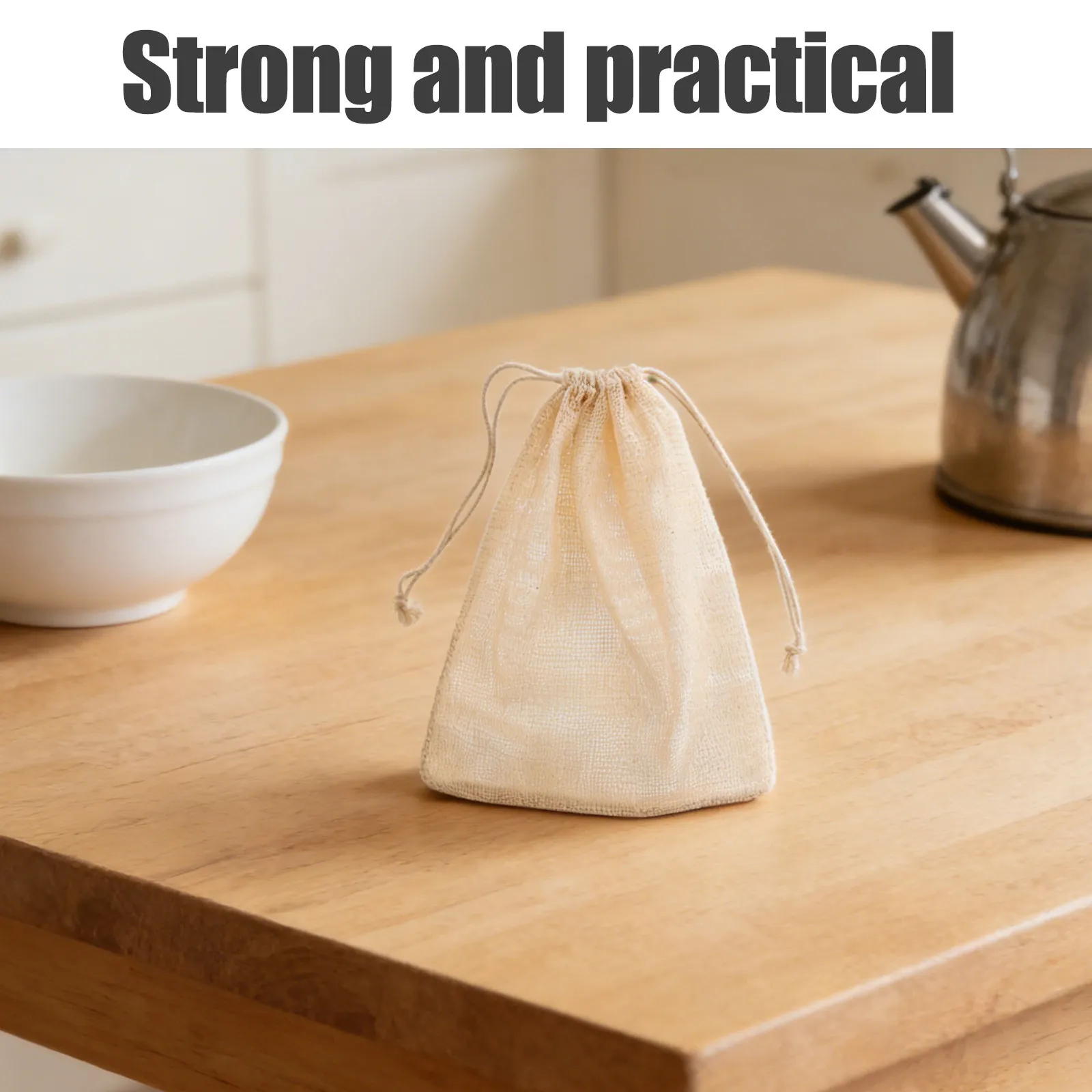 6 Bolsas Premium de Malla de Algodón para Cocinar Mariscos, Lavables y Reutilizables, para Cocinar al Vapor, Bolsas para Especias, Cangrejos, Camarones y Langostinos