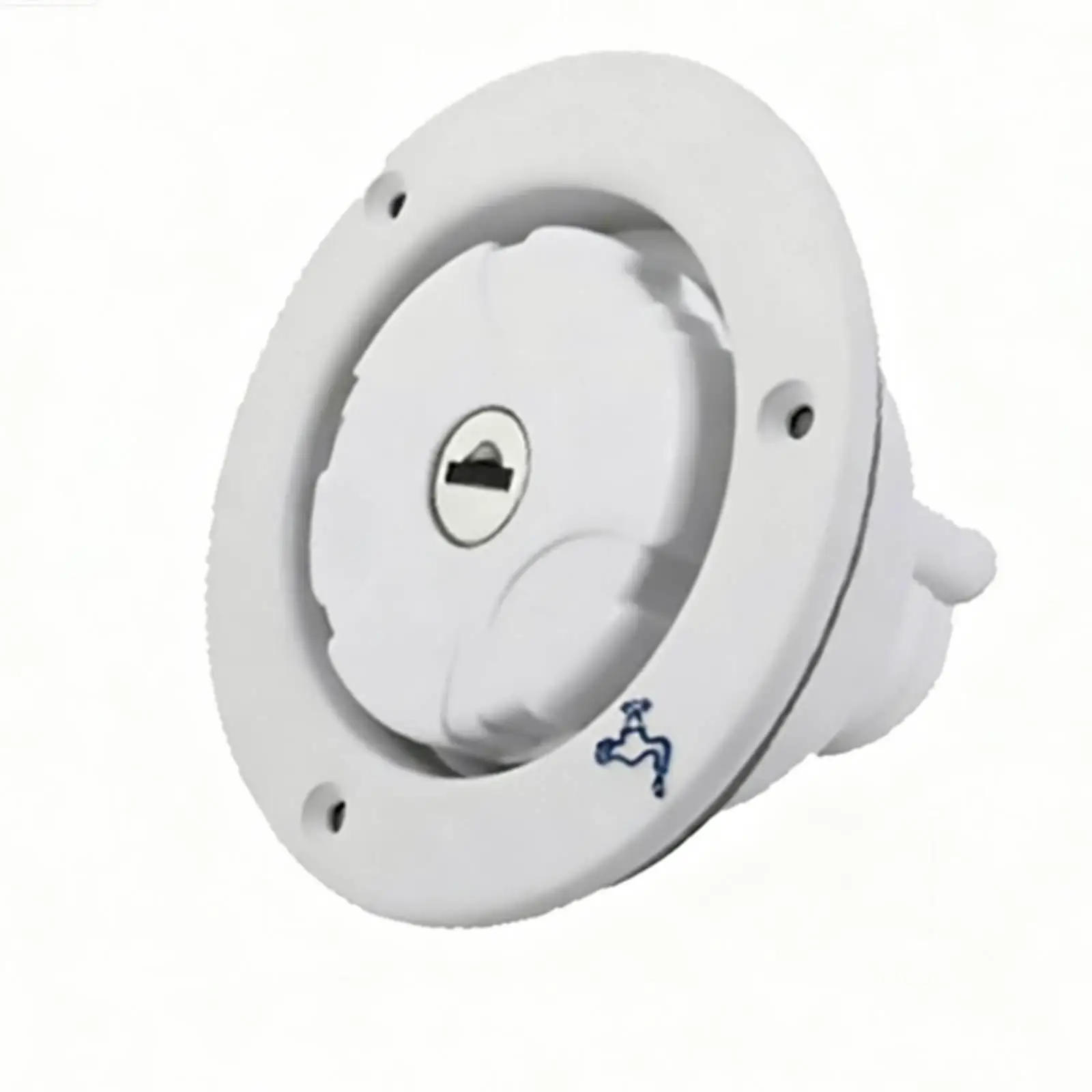 Gravity Filler Cap Secure Leakproof Water Tank Port RV Fresh Water Inlet with Keys for Camper Caravan Boat