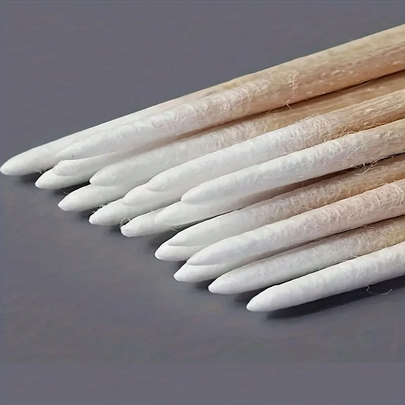100pcs Ultra-fine double-ended disposable nail cleaning sticks and makeup patching swabs are suitable for precise operations image 5