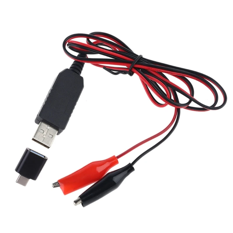 USB TypeC to AAA Battery Power Supply Cord 4.5V Replace 3x1.5V AA/AAA/C Batteries for Christmas Tree LED Lights H8WD