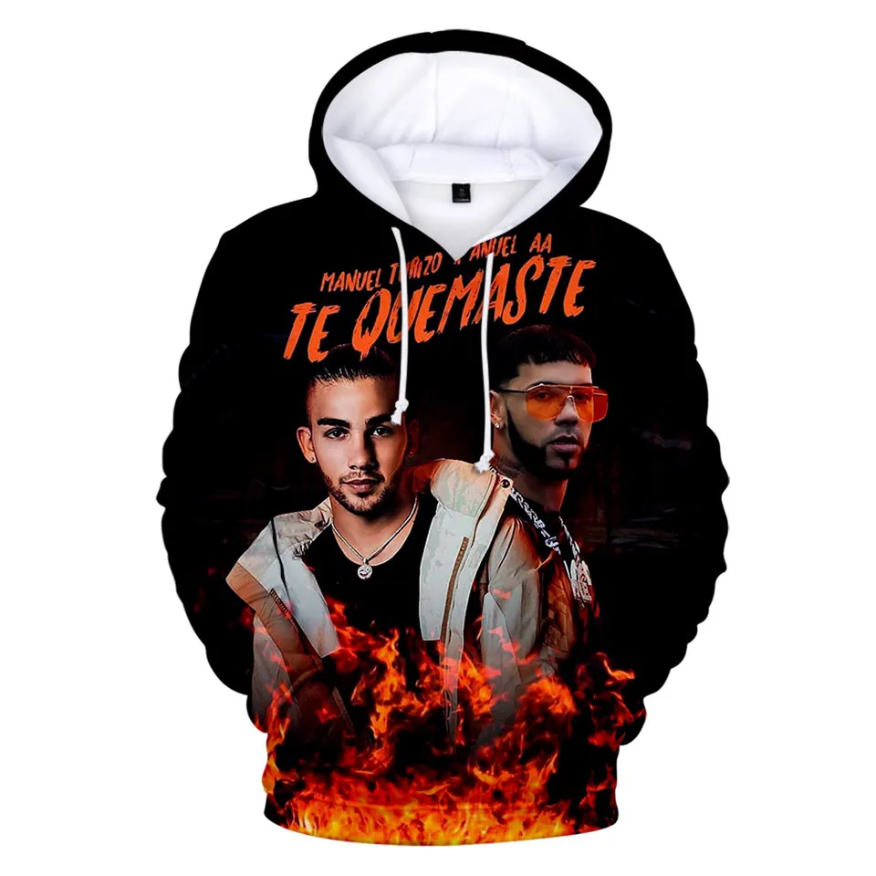 Sweats à capuche College 3D pour garçons et filles, Real Hasta La Muerte, Rared Anuel AA, Hip Hop, Streetwear, Manteau, Vêtements pour enfants, 2023