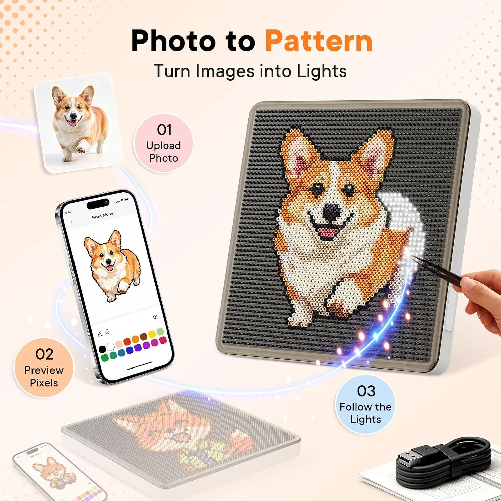 Tablero de guía de luz LED de - Art Craft App reseña y precio