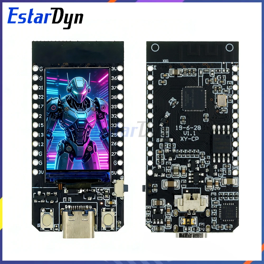 

Плата разработки T-Display ESP32 с 1,14-дюймовым ЖК-дисплеем, модуль Wi-Fi и Bluetooth для Arduino