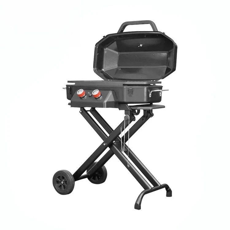 High Quality Outdoor Camping Garden Home Party Steel Iron Black Propane BBQ Barbecue Grill