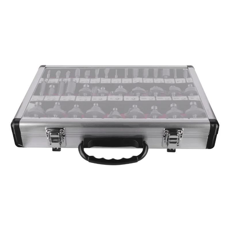 YUSUN 35PC 35B 6.35MM 12.7MM Shank Router Bit Set Woodworking Milling Cutter For Wood Bit Face Mill Carbide Cutter End Mill