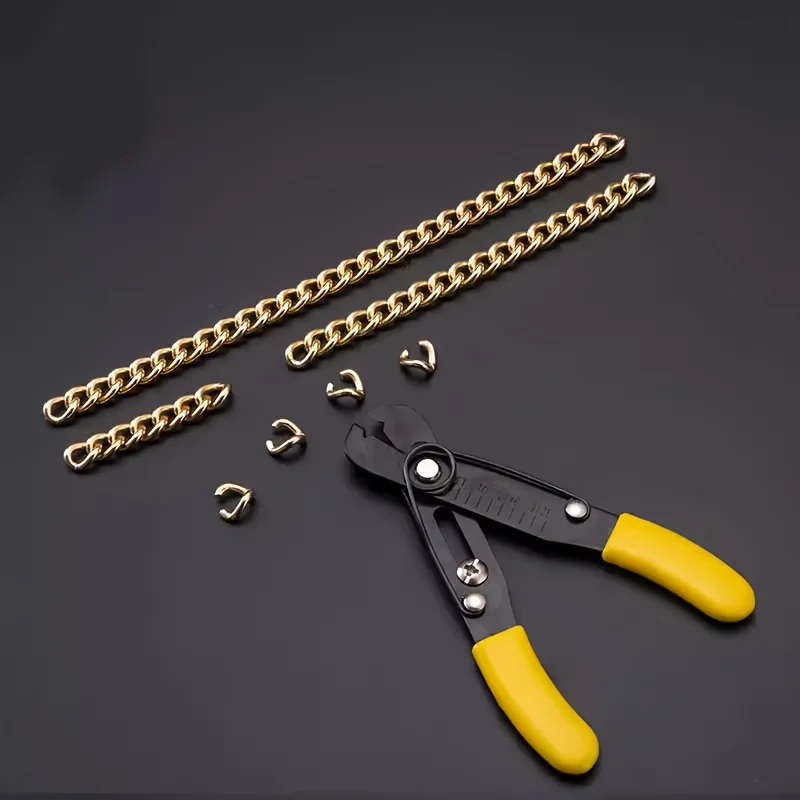 Schmuckketten-Klemmzange - Nietwerkzeug, DIY-Kettenschneider & Öffner, Verstellbare Zahnlose Zange für Schmuckherstellung – Detail 5