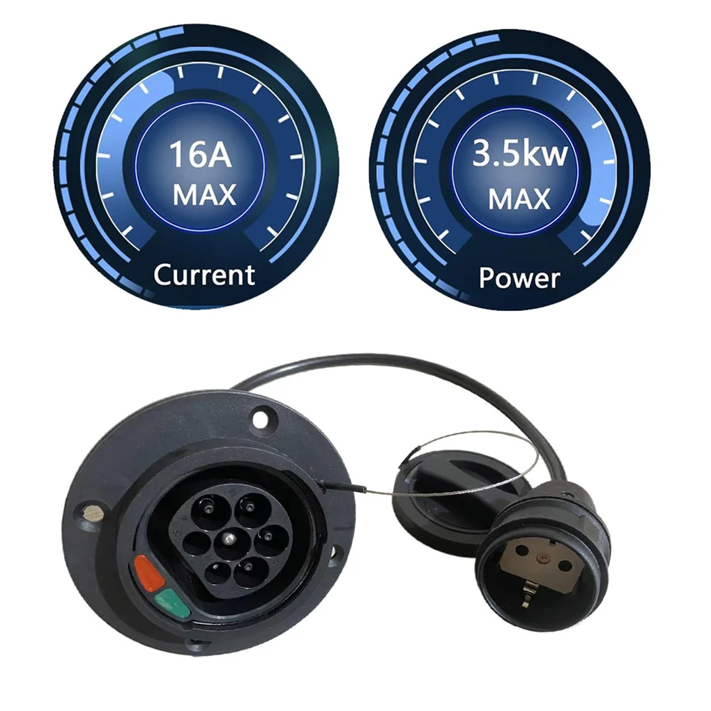

Type-2 To EU Plug Discharger EV Discharger Type-2 To EU Plug For E-Bike/Scooter/One Wheel Portable