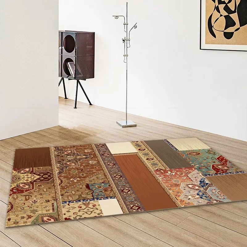 

Classical Persian carpets bohemian ethnic style retro living room area rugs non-slip kids play floor mat bedroom entry door mats