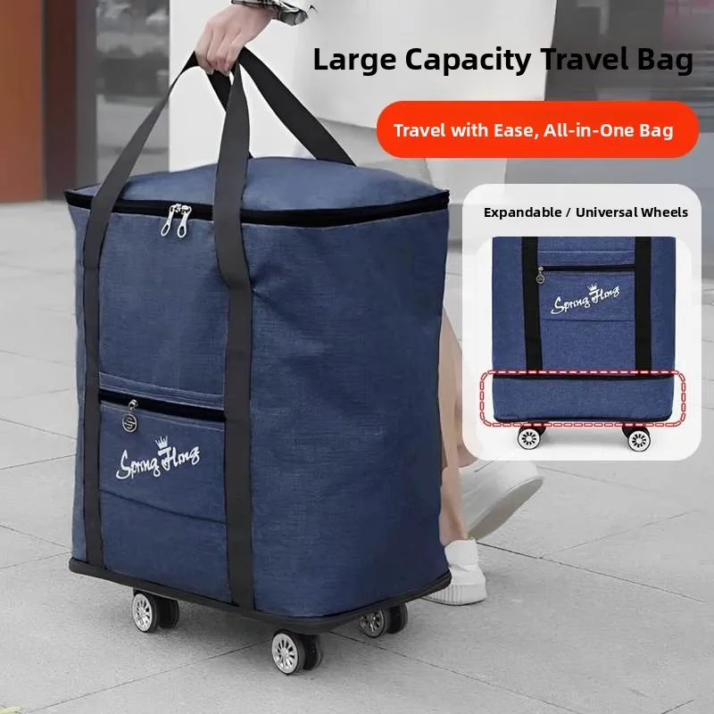 durable-travel-bag-with-wheels-large-capacity-luggage-bag-quilt-storage-bag-stackable-soft-handle-for-elderly-travel