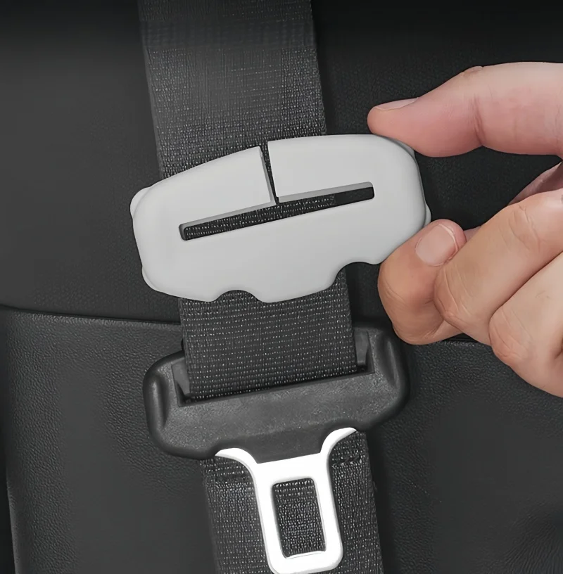 CFit for BYD Leopard 3 Titanium 3 Seat Belt Silicone Cover Modified Front Seat Belt Base Protector Cover Upgrade Parts